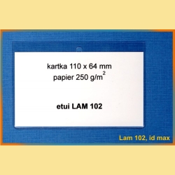 Etui z folii PCV LAM 102 - identyfikator maksymalny